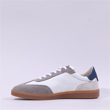 Tommy Bowe Tizzano Retro Laced Trainer - White Navy